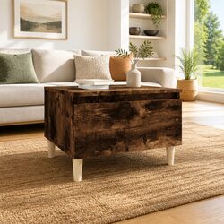 Scandinavian Side Table Dimensions: 50x46x35 cm, Brown