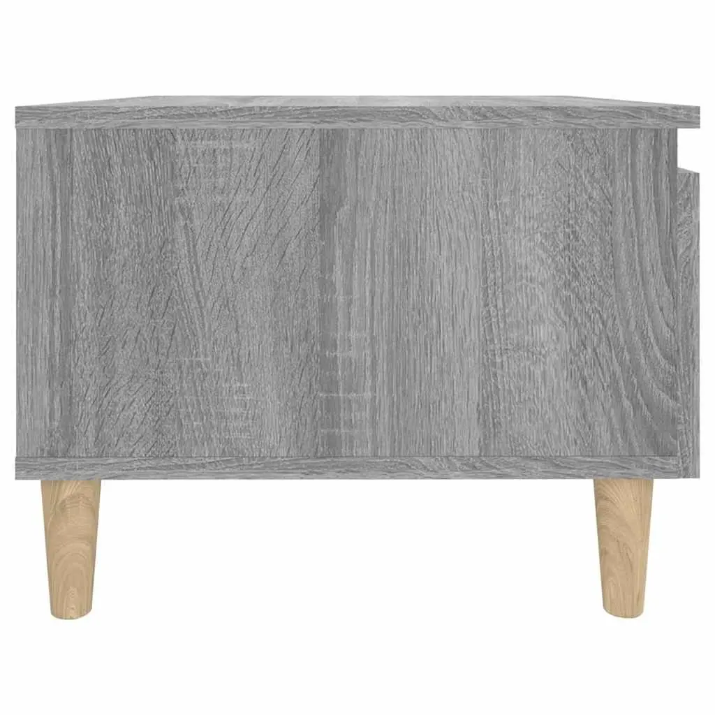 2-Piece Grey Side Tables with Spacious Drawers