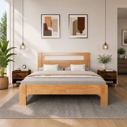 2-Piece Set of Brown Nightstands - Dimensions and Details