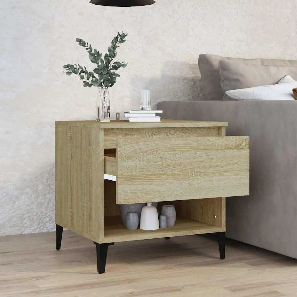 End Table with Storage Drawer in Brown