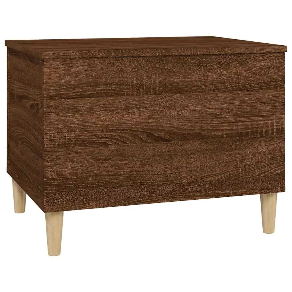 Coffee Table Brown Oak 60x44.5x45cm Lift Top Storage Engineered Wood Furniture