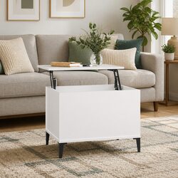 Lift-Top Coffee Table Specifications: White 60x44.5x45cm