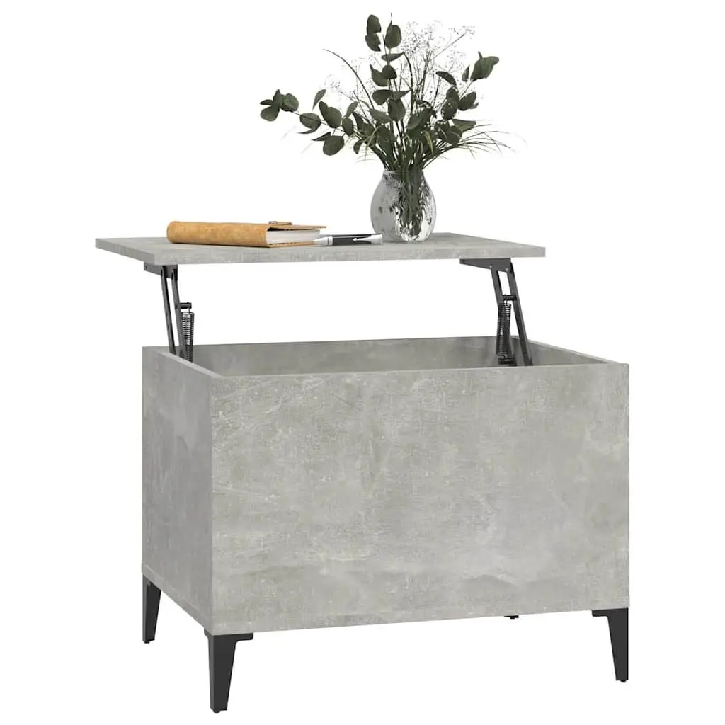 Lift Top Coffee Table Grey Engineered Wood Living Room 60 x 44.5 x 45 cm