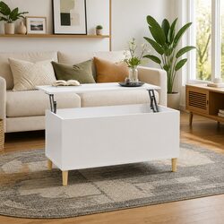 Specifications of White High Gloss Coffee Table with Lift Top