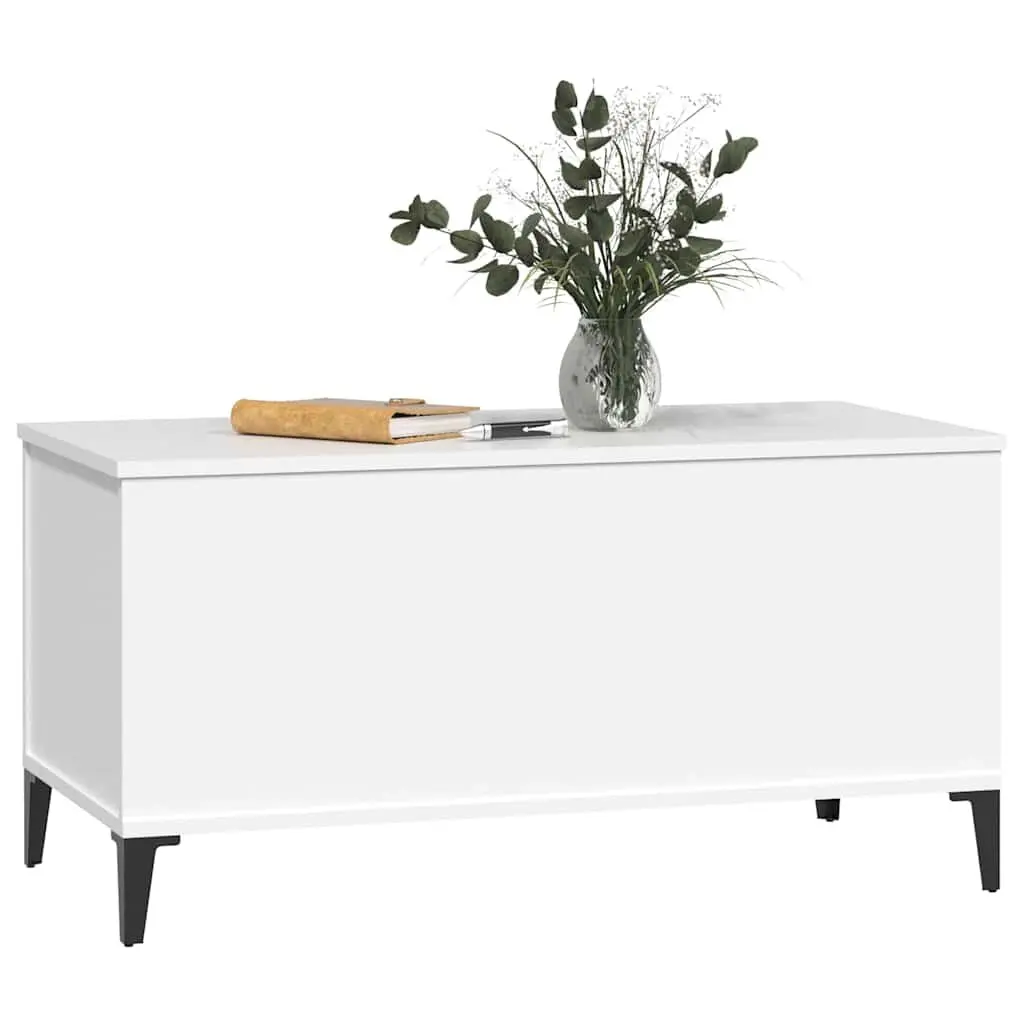 Lift-Top Coffee Table for Living Room White 90x44.5x45 cm