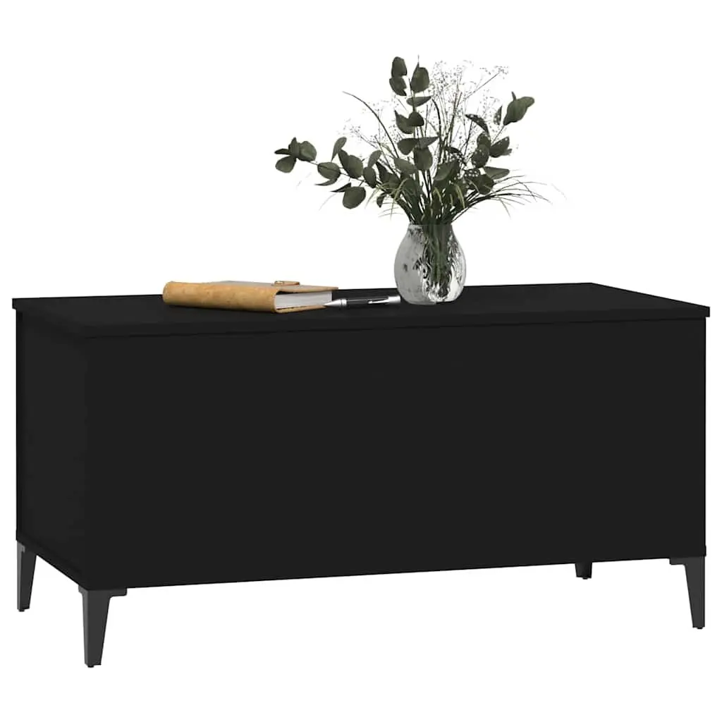 Lift-Top Coffee Table Living Room Black Engineered Wood 90 x 44.5 x 45 cm