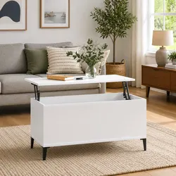 Dimensions and Features of White Lift Top Coffee Table
