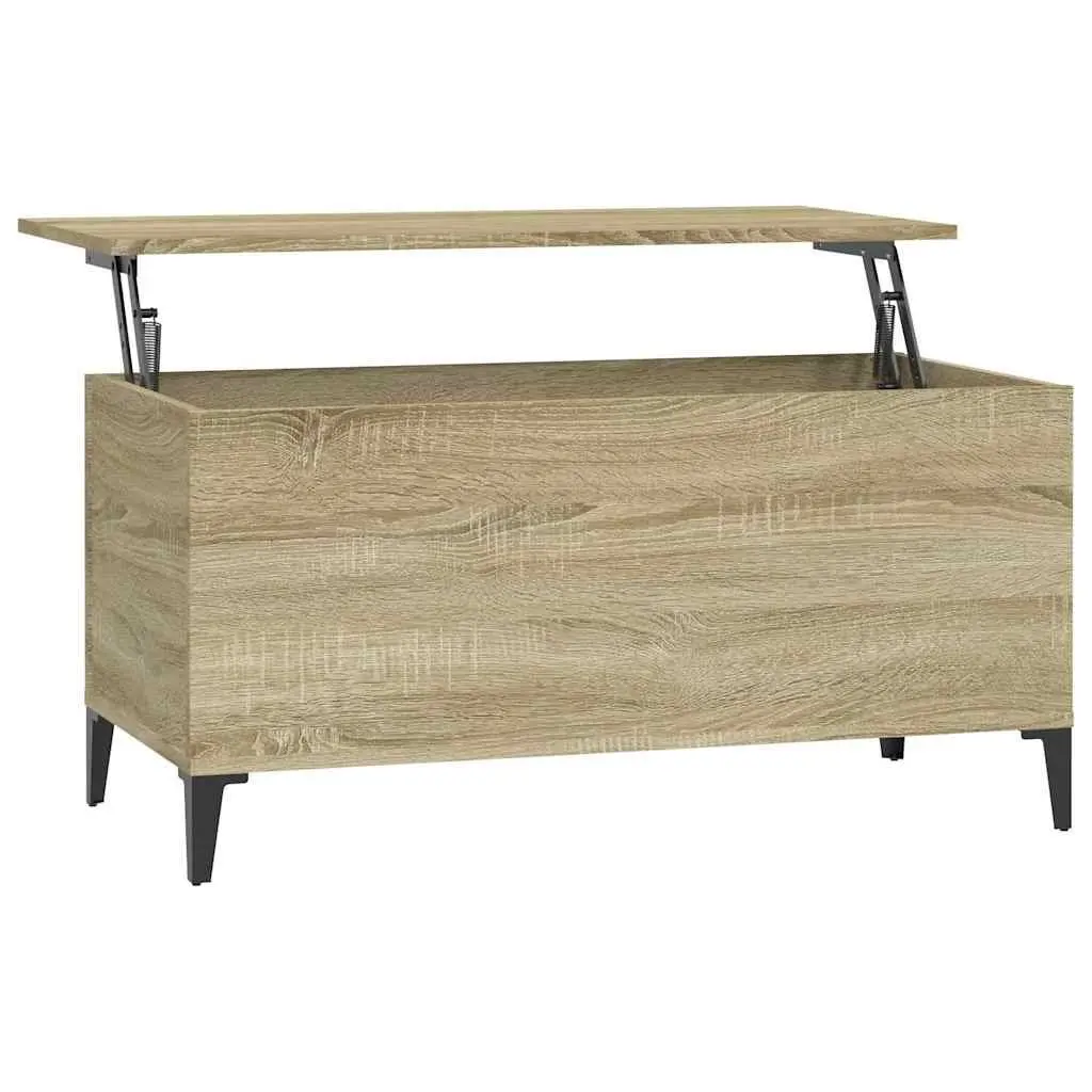 Coffee Table with Lift Top Storage Brown Engineered Wood Sofa Side Table