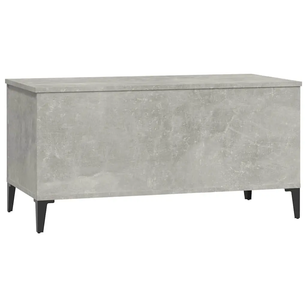 Lift-Top Coffee Table Grey Engineered Wood Storage Compartment Living Room
