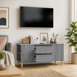 Engineered Wood TV Cabinet - Grey 102x44.5x50cm