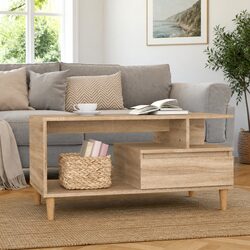 Dimensions and Details of the Coffee Table with Storage
