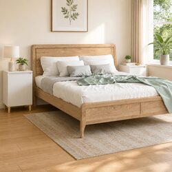 Engineered Wood Bedside Cabinet Set of 2, 40x35x70 cm