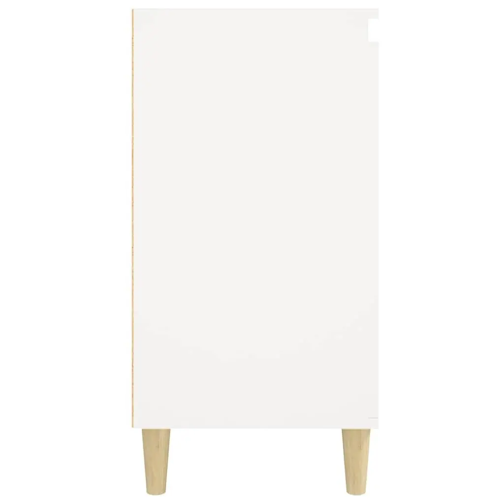 Bedside Cabinet for Bedroom 40x35x70 cm White Engineered Wood Nightstand Storage 2 Piece