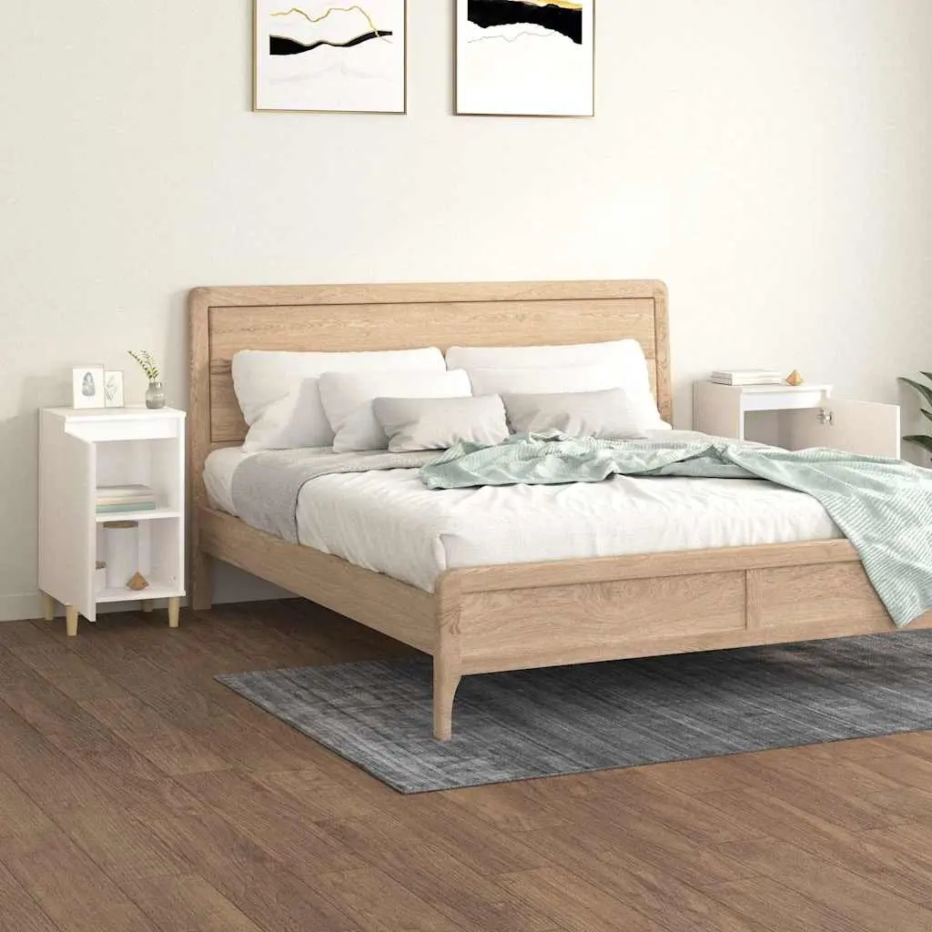 White High Gloss Bedside Cabinets