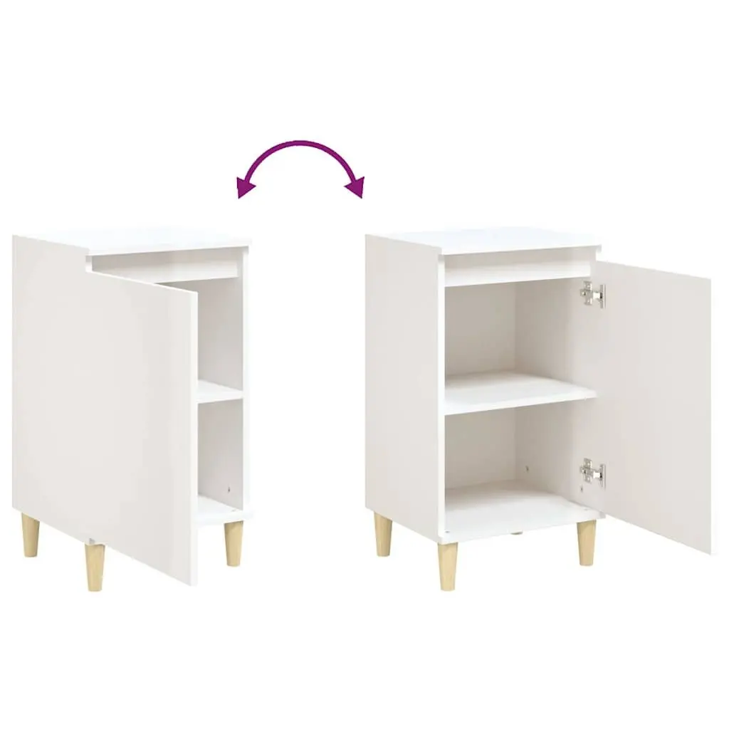 White High Gloss Bedside Cabinets