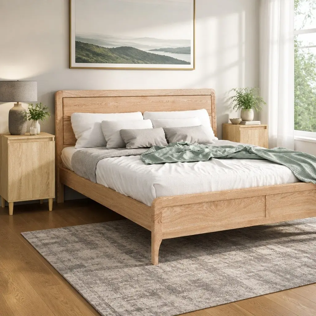 Bedside Cabinets 2 Piece Bedroom Storage Brown Engineered Wood 40x35x70 cm