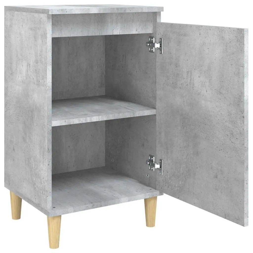 Grey Bedside Cabinet 40x35x70 cm