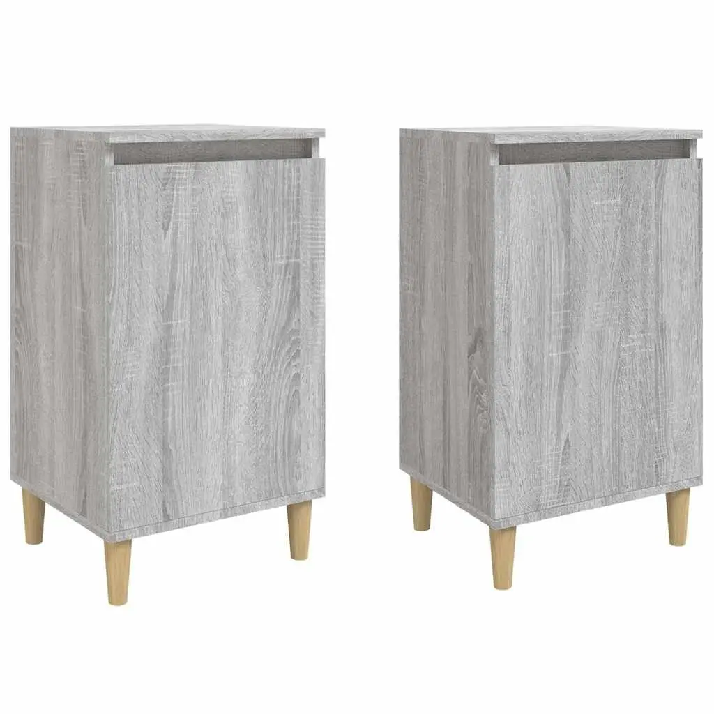 Grey Sonoma Bedside Cabinet 40x35x70 cm