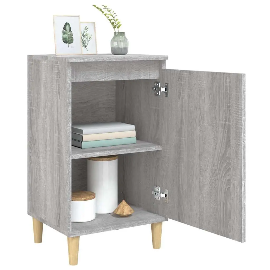 Grey Sonoma Bedside Cabinet 40x35x70 cm