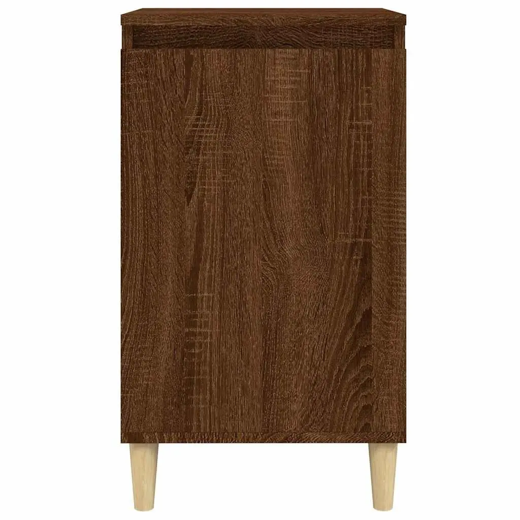 Brown Oak Bedside Cabinet