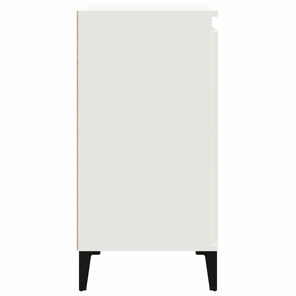 Bedside Cabinets 2 pcs White Nightstands Bedroom Storage Cabinet with Door 40 x 35 x 70 cm