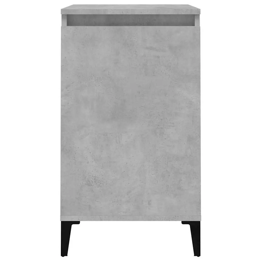 Bedside Cabinet Bedroom Concrete Grey 40x35x70cm