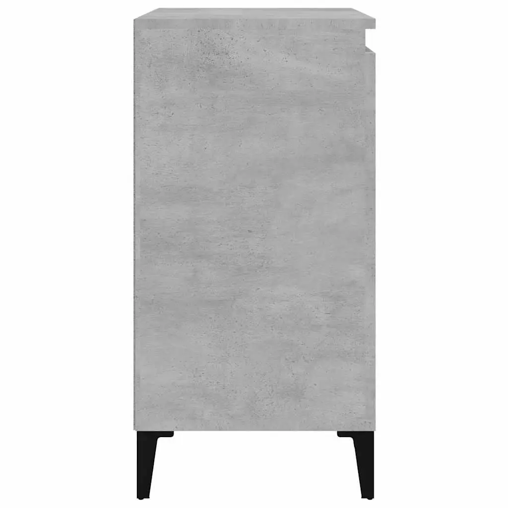 Bedside Cabinet Bedroom Concrete Grey 40x35x70cm