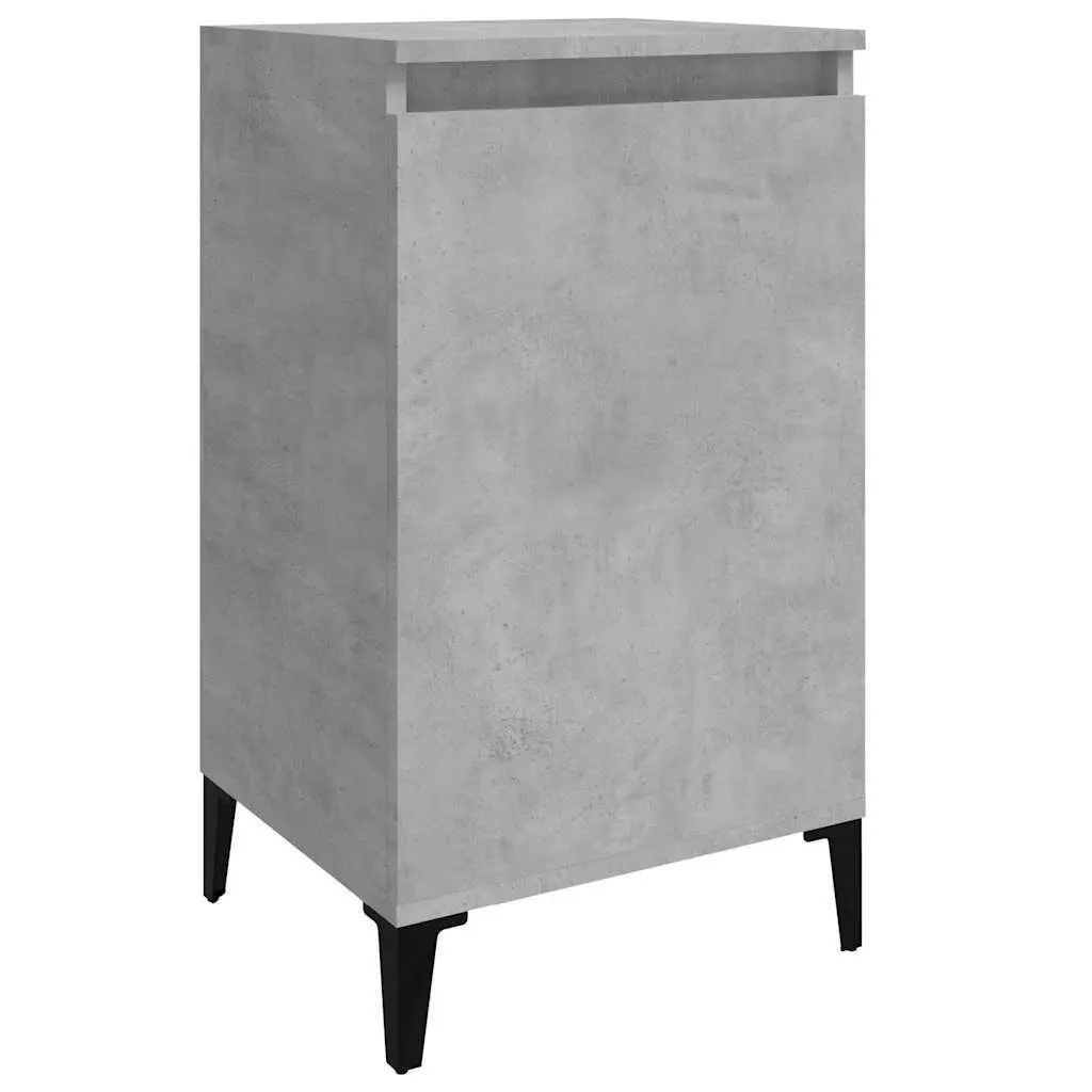 Grey 2-Door Bedside Cabinet
