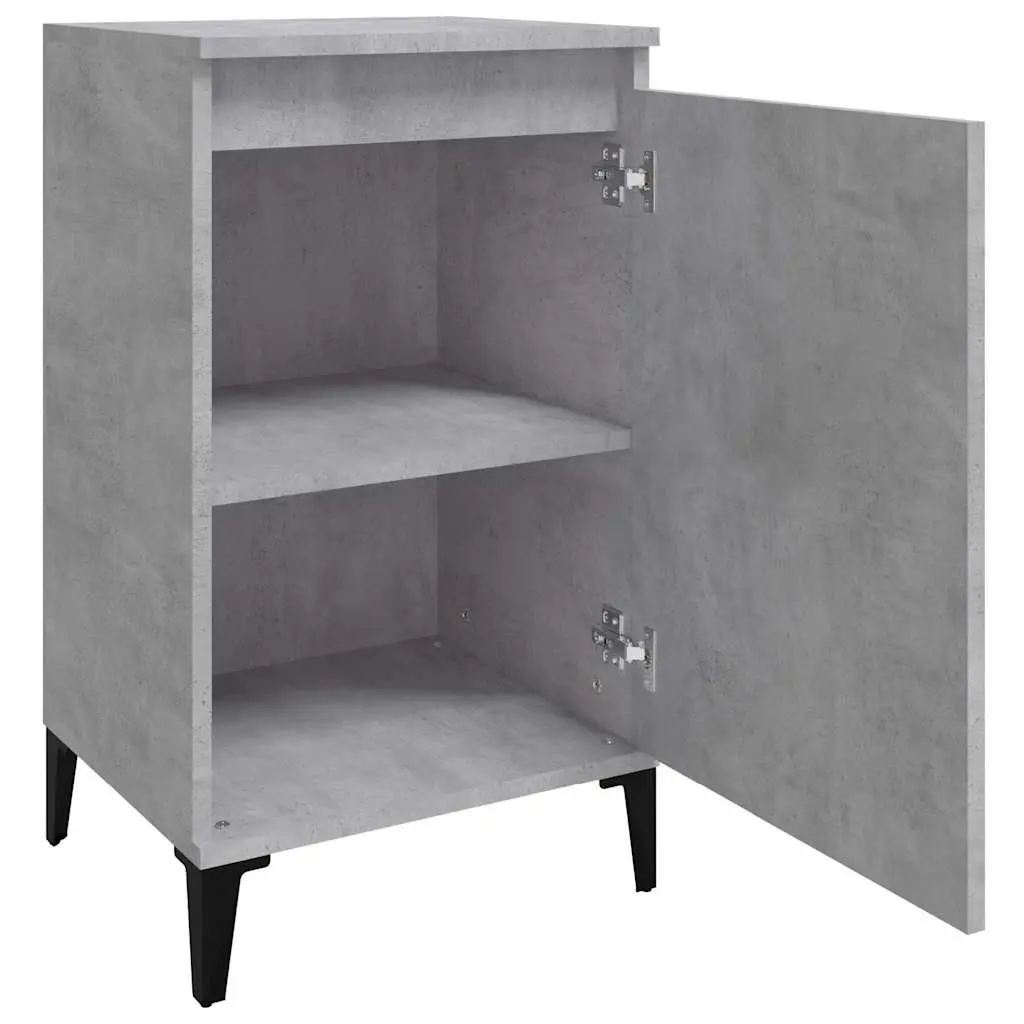 Grey 2-Door Bedside Cabinet