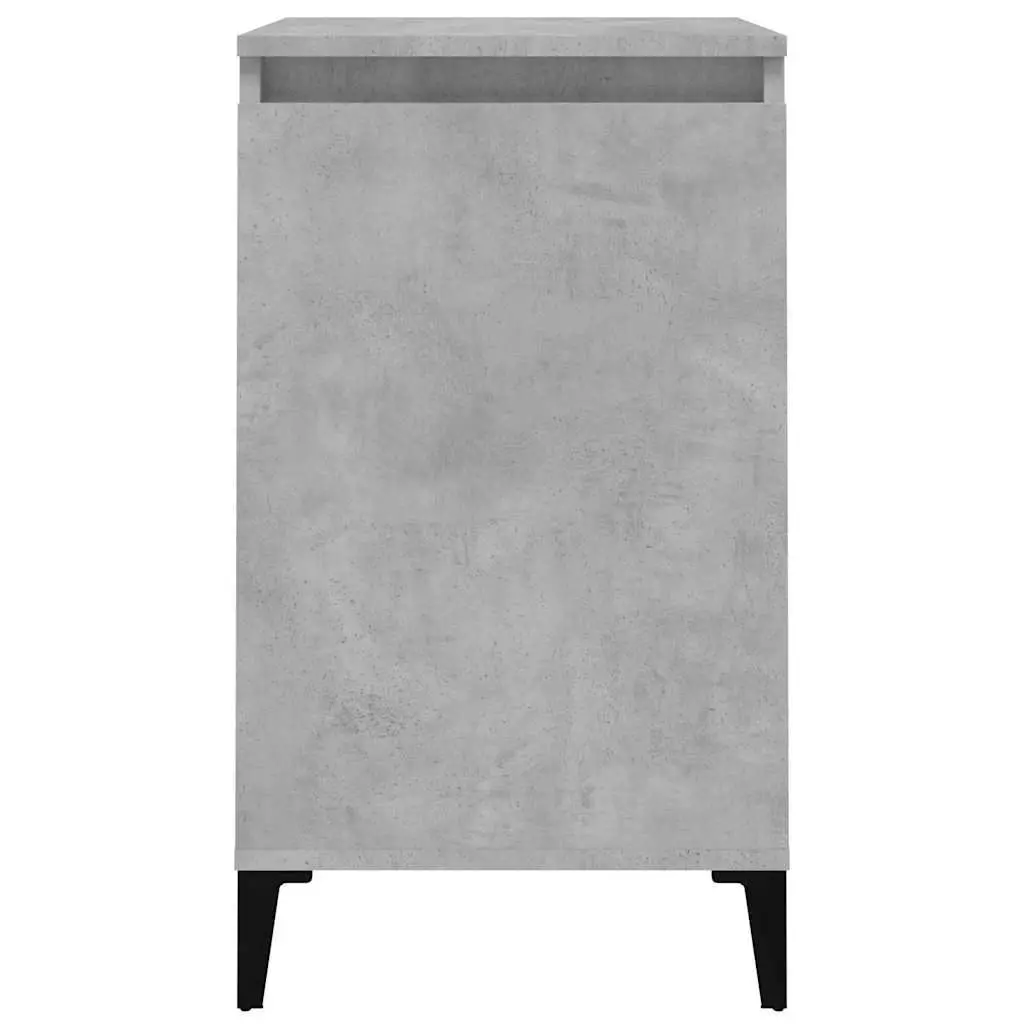 Grey 2-Door Bedside Cabinet