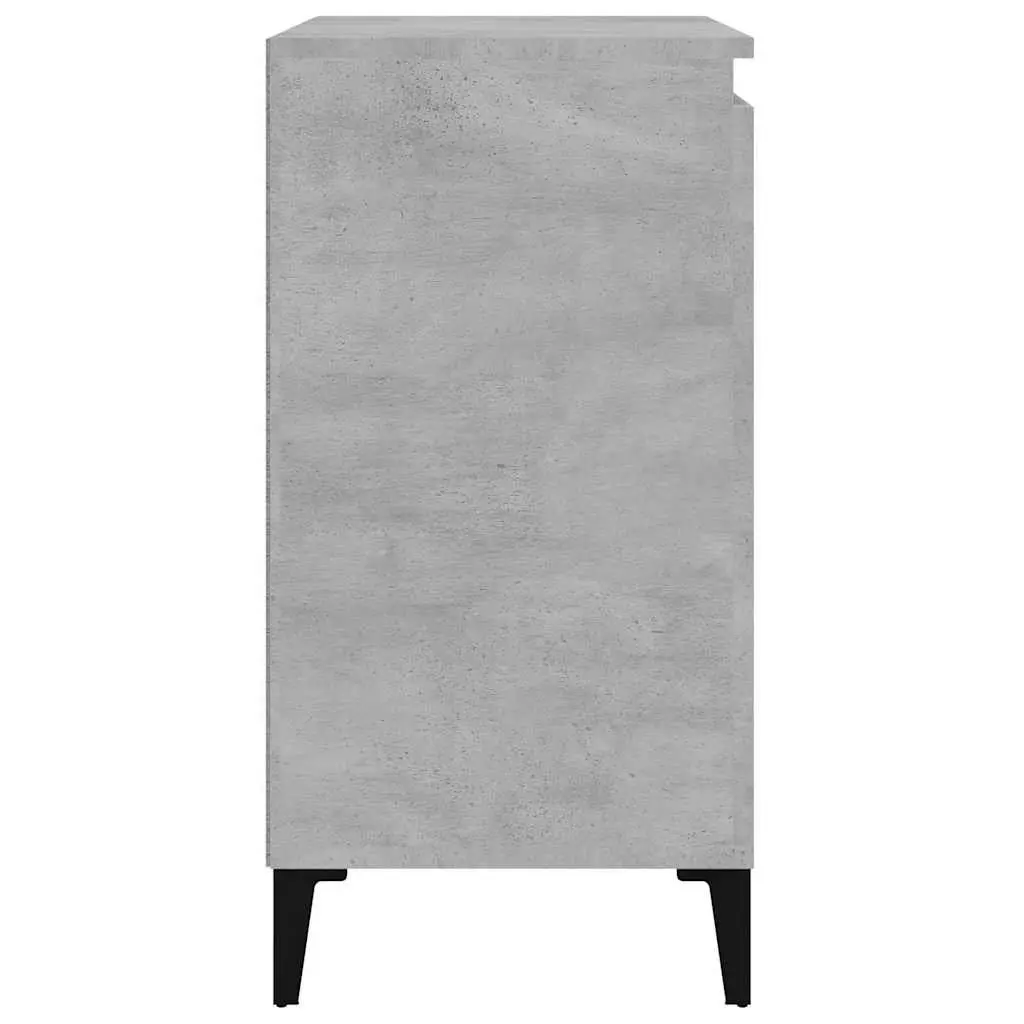 Grey 2-Door Bedside Cabinet