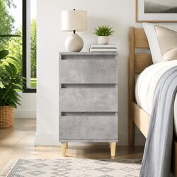 Grey Bedside Cabinet Specifications: 40x35x70 cm