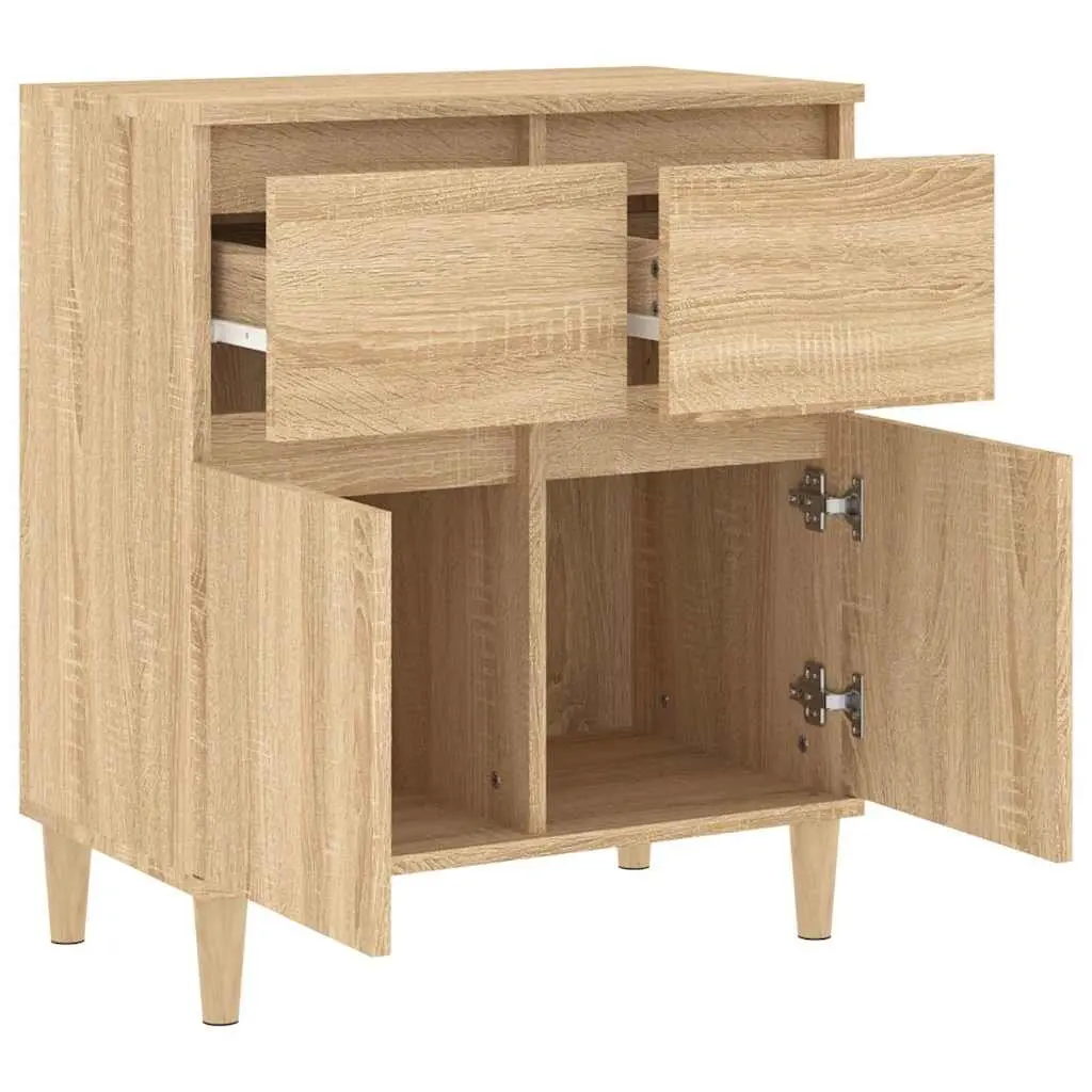 Sideboard Storage Cabinet Brown 60x35x70cm Engineered Wood for Bedroom Bathroom Kitchen Dining Room Office