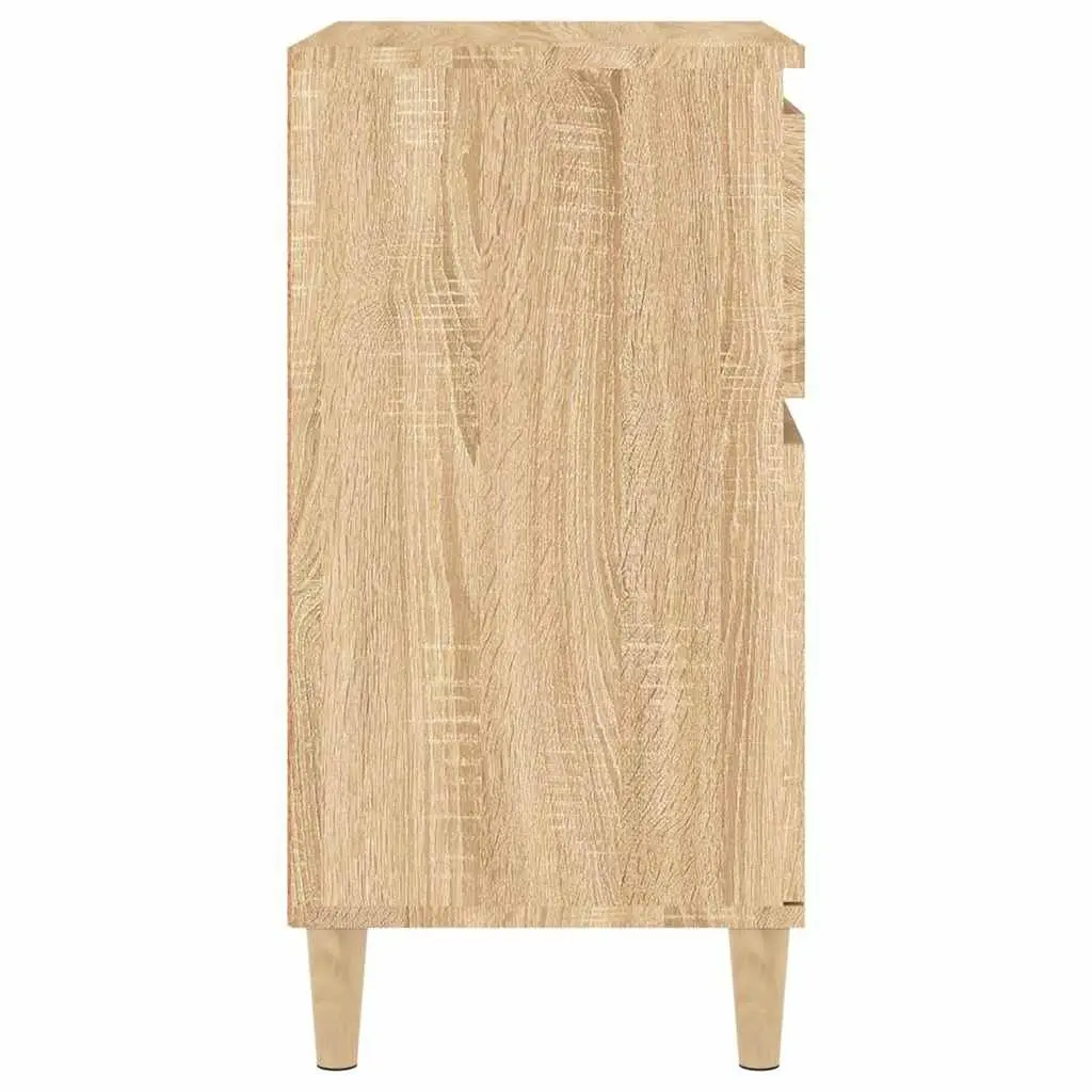 Sideboard Storage Cabinet Brown 60x35x70cm Engineered Wood for Bedroom Bathroom Kitchen Dining Room Office