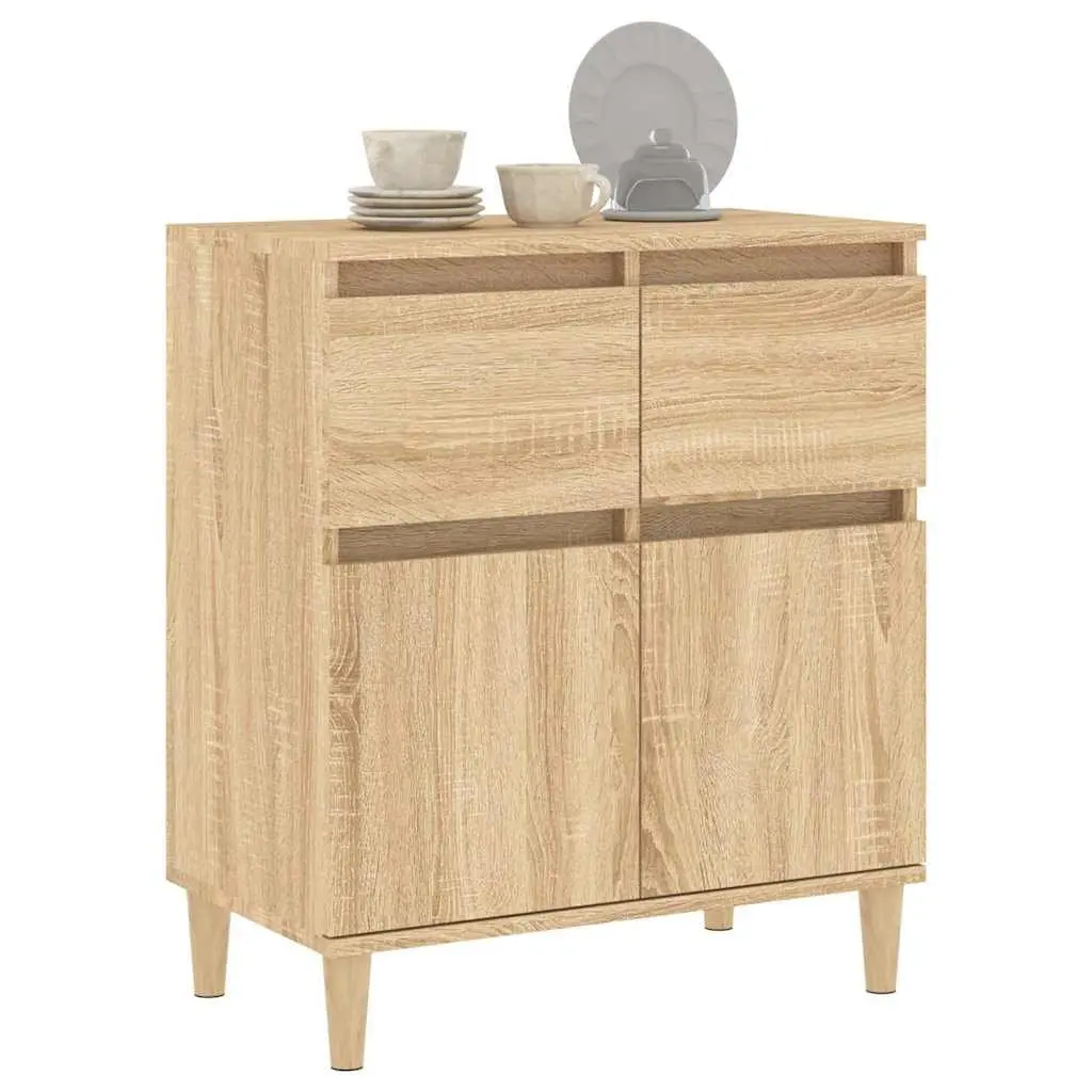Sideboard Storage Cabinet Brown 60x35x70cm Engineered Wood for Bedroom Bathroom Kitchen Dining Room Office