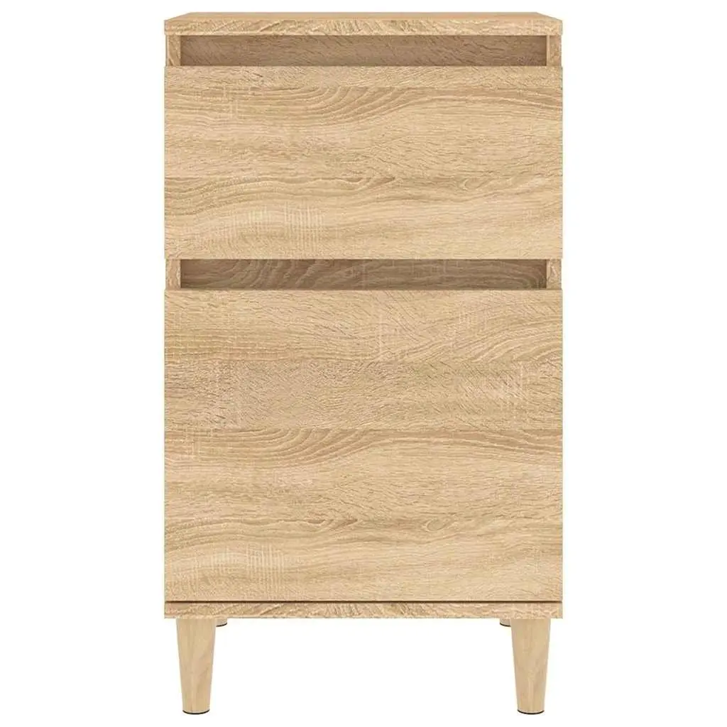 Bedside Cabinet Bedroom Storage Organiser 40x35x70cm Brown