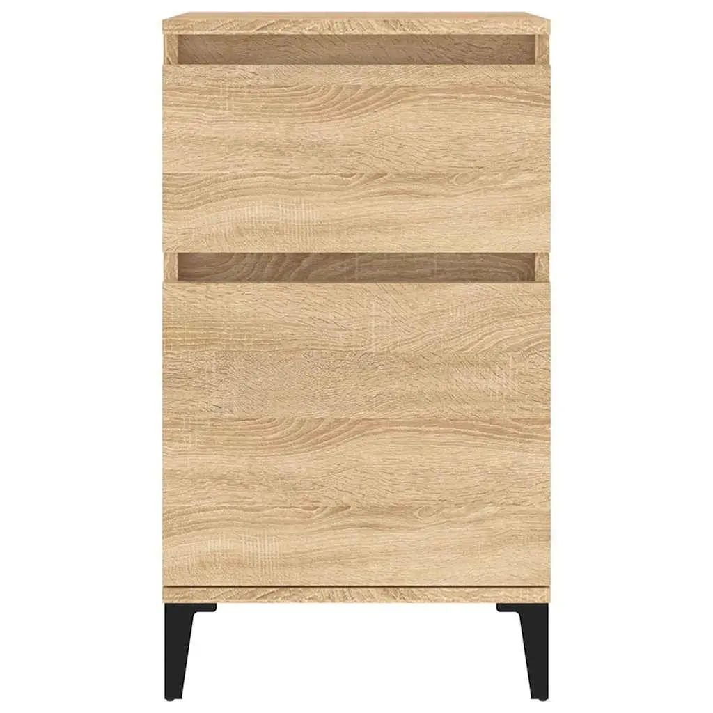 Bedside Cabinet Brown Bedside Table Nightstand Storage Drawer Bedroom Furniture