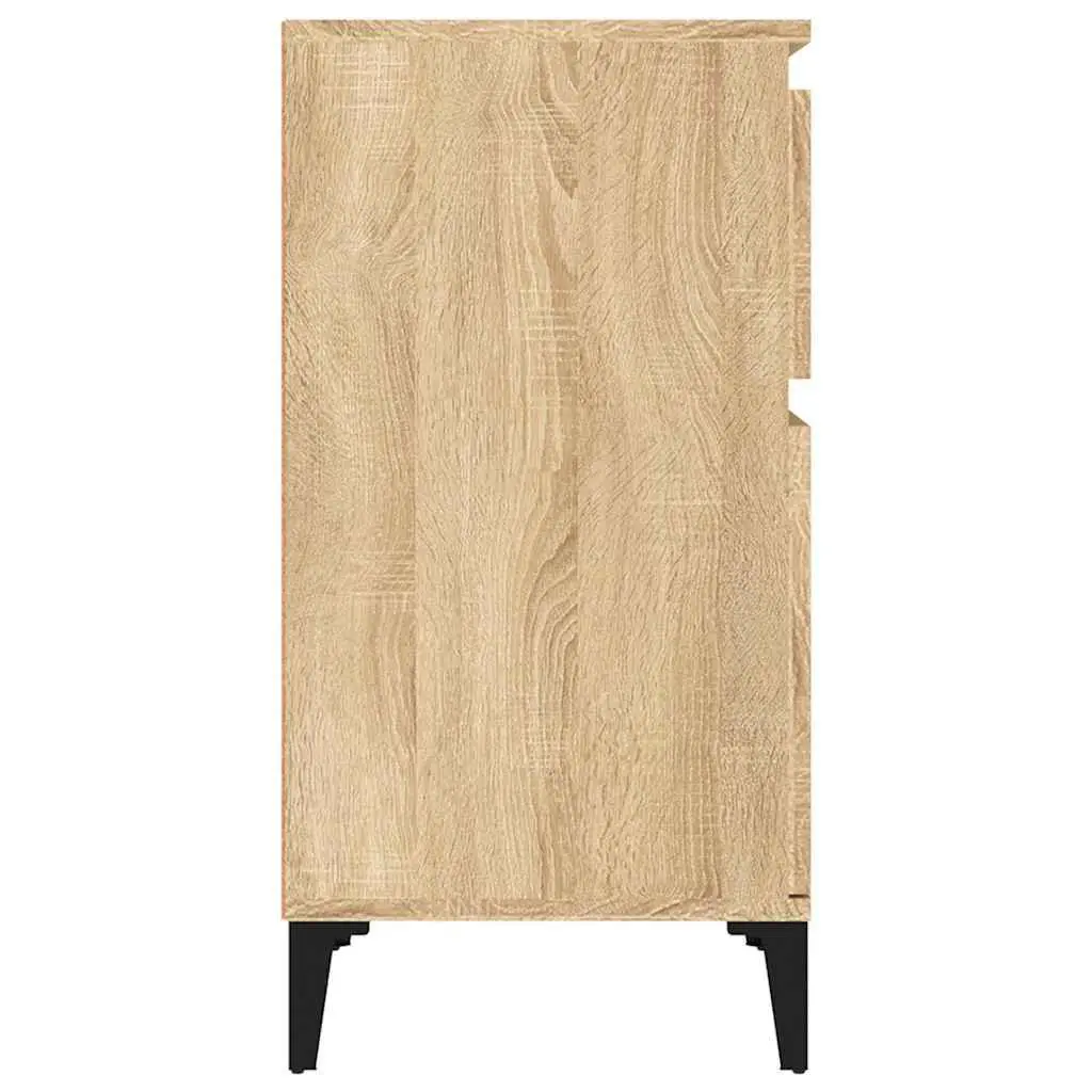 Bedside Cabinet Brown Bedside Table Nightstand Storage Drawer Bedroom Furniture