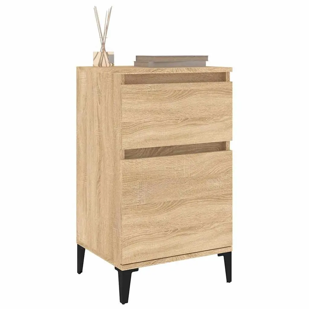 Bedside Cabinet Brown Bedside Table Nightstand Storage Drawer Bedroom Furniture