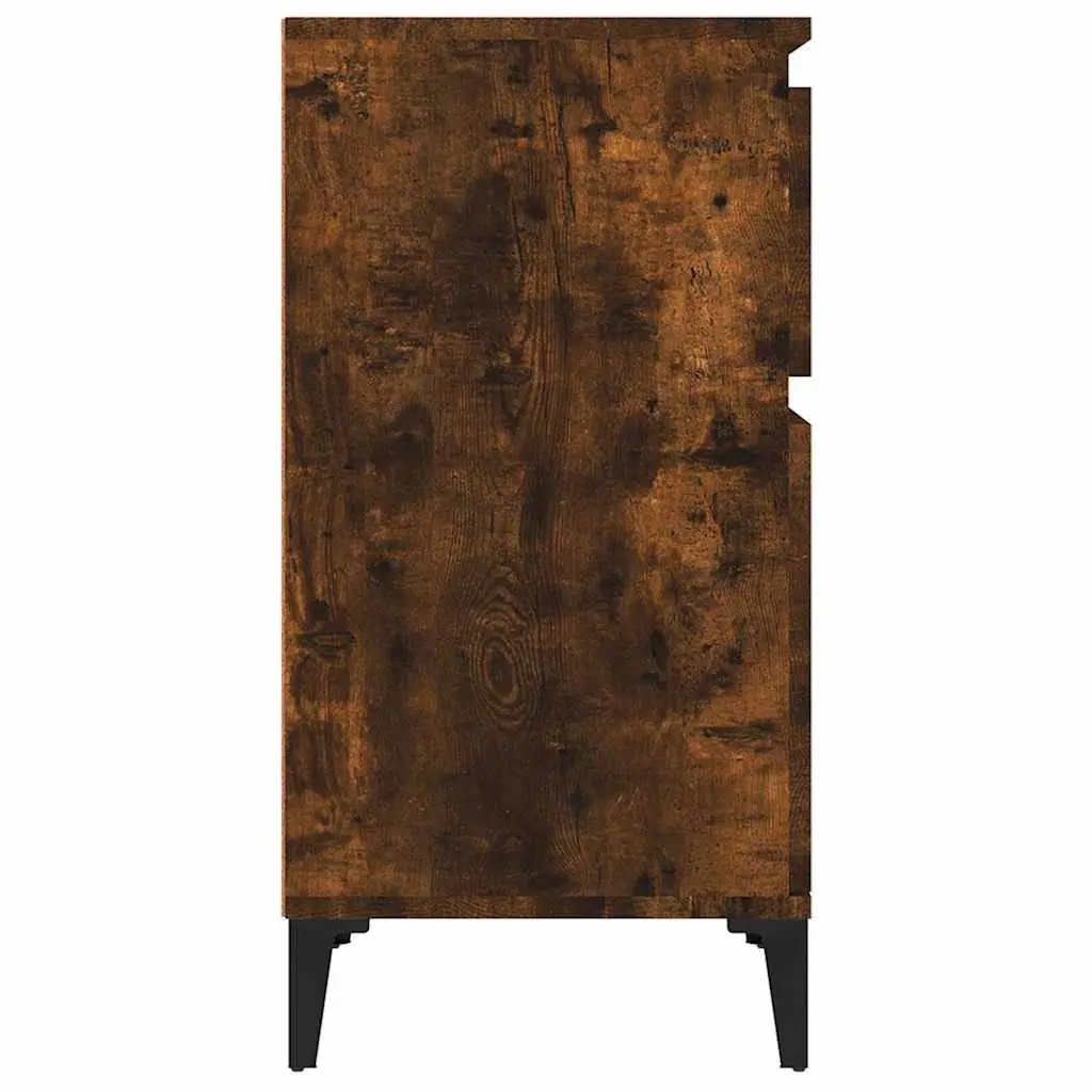 Brown Bedside Cabinets, 2 pcs Set