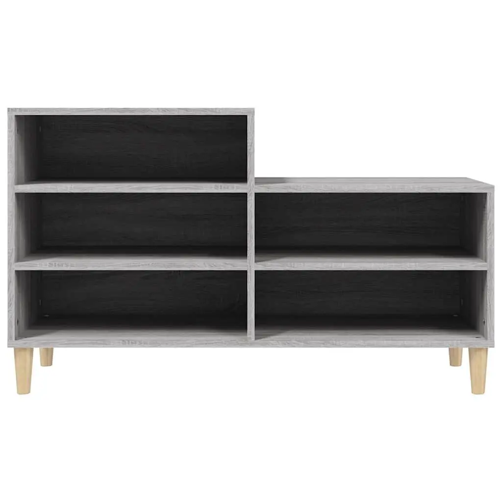 Shoe Cabinet Grey Sonoma 102x36x60cm Storage Organiser Engineered Wood
