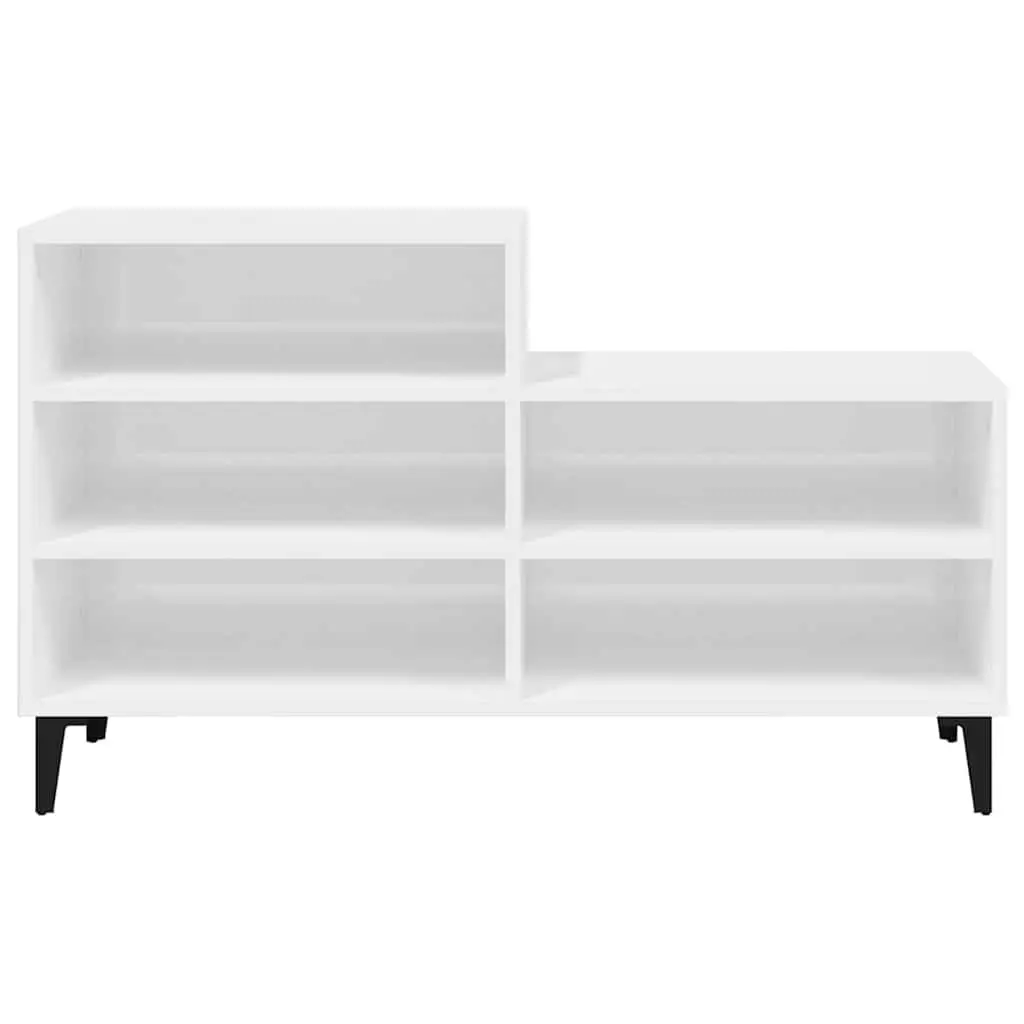 White High Gloss Shoe Cabinet