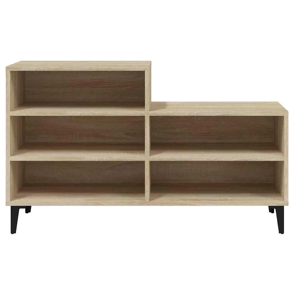 Shoe Cabinet Storage Organiser 5 Shelf Engineered Wood Beige Home Furniture