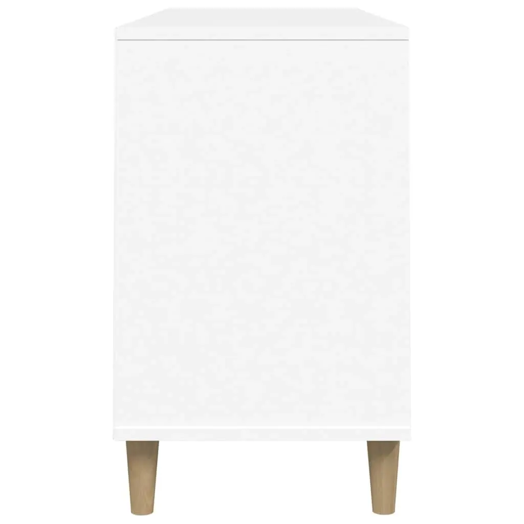 Shoe Cabinet White 102x36x60 cm Storage Organiser Engineered Wood Hall Furniture