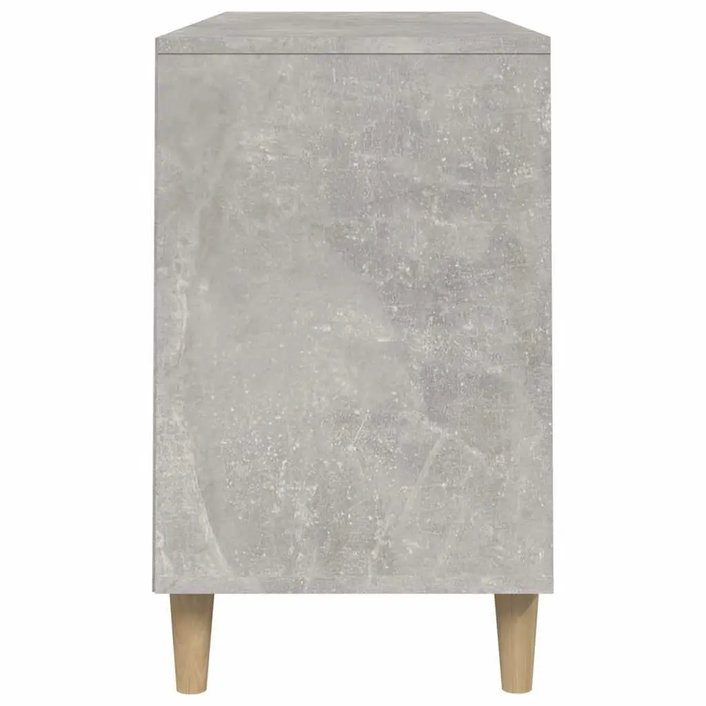 Shoe Cabinet Grey Engineered Wood Storage Organiser Hall 102x36x60cm