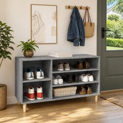 Engineered Wood Shoe Cabinet with Dimensions 102W x 36D x 60H cm