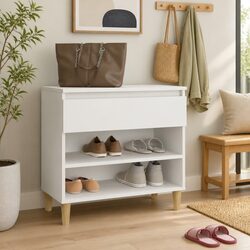 Shoe Storage Cabinet Dimensions 70x36x60 cm in White