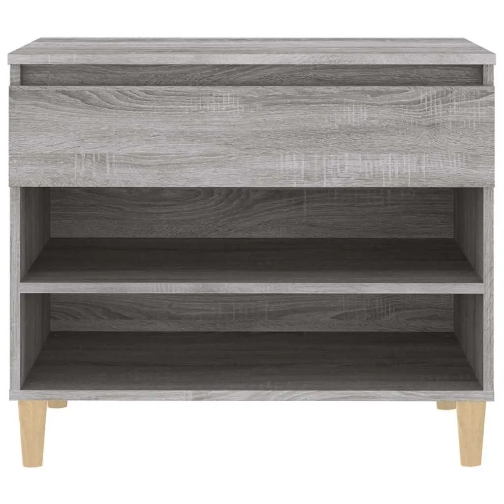 Shoe Cabinet Grey Sonoma Hallway Entryway 70x36x60 cm Storage Organiser Engineered Wood