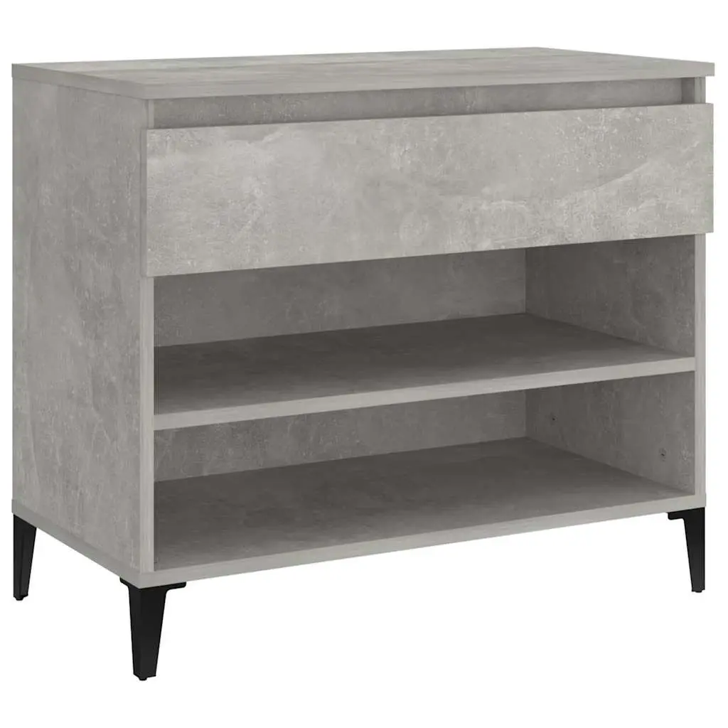Shoe Cabinet Storage Organiser Grey Engineered Wood Hall Wardrobe Rack Unit