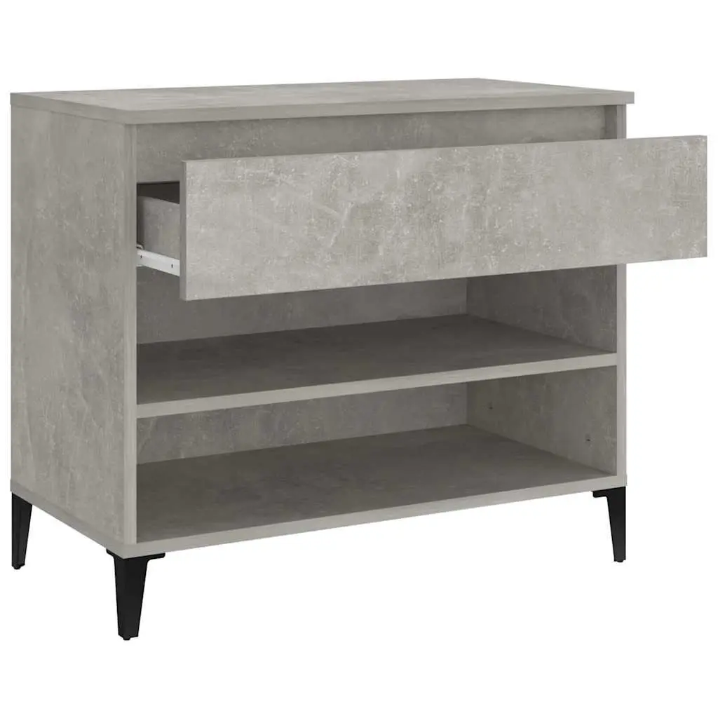 Shoe Cabinet Storage Organiser Grey Engineered Wood Hall Wardrobe Rack Unit